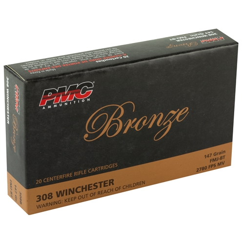 Bronze .308 Win, 147gr FMJ