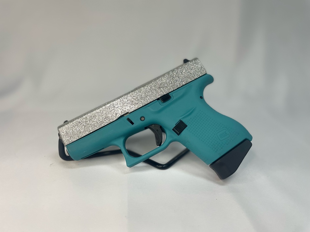 **USED** Glock 43 Teal & Glitter 9mm