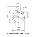 .750" Melonite Adjustable Bleed Off Gas Block