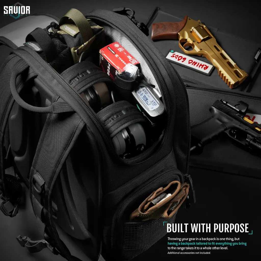 Savior Compact S.E.M.A Pistol Backpack - Obsidian Black