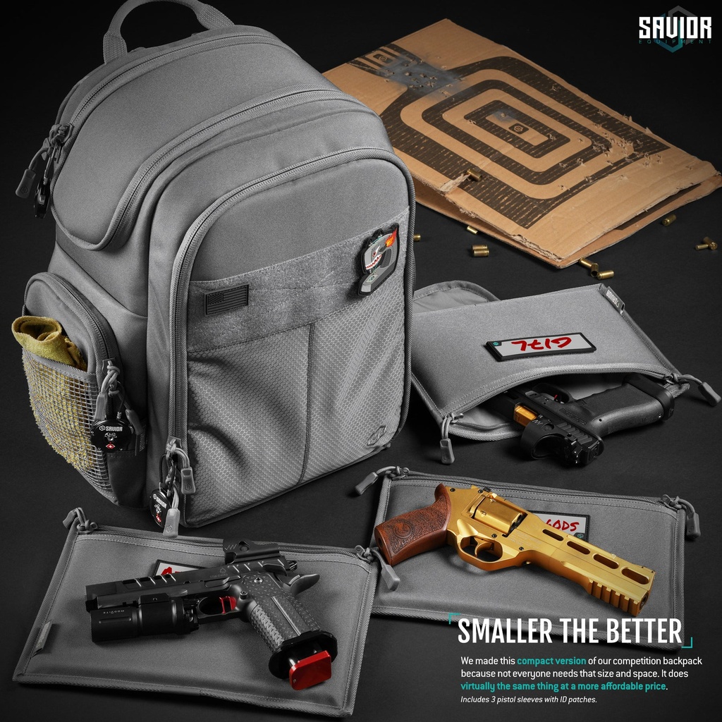 Savior Compact S.E.M.A Pistol Backpack - Obsidian Black