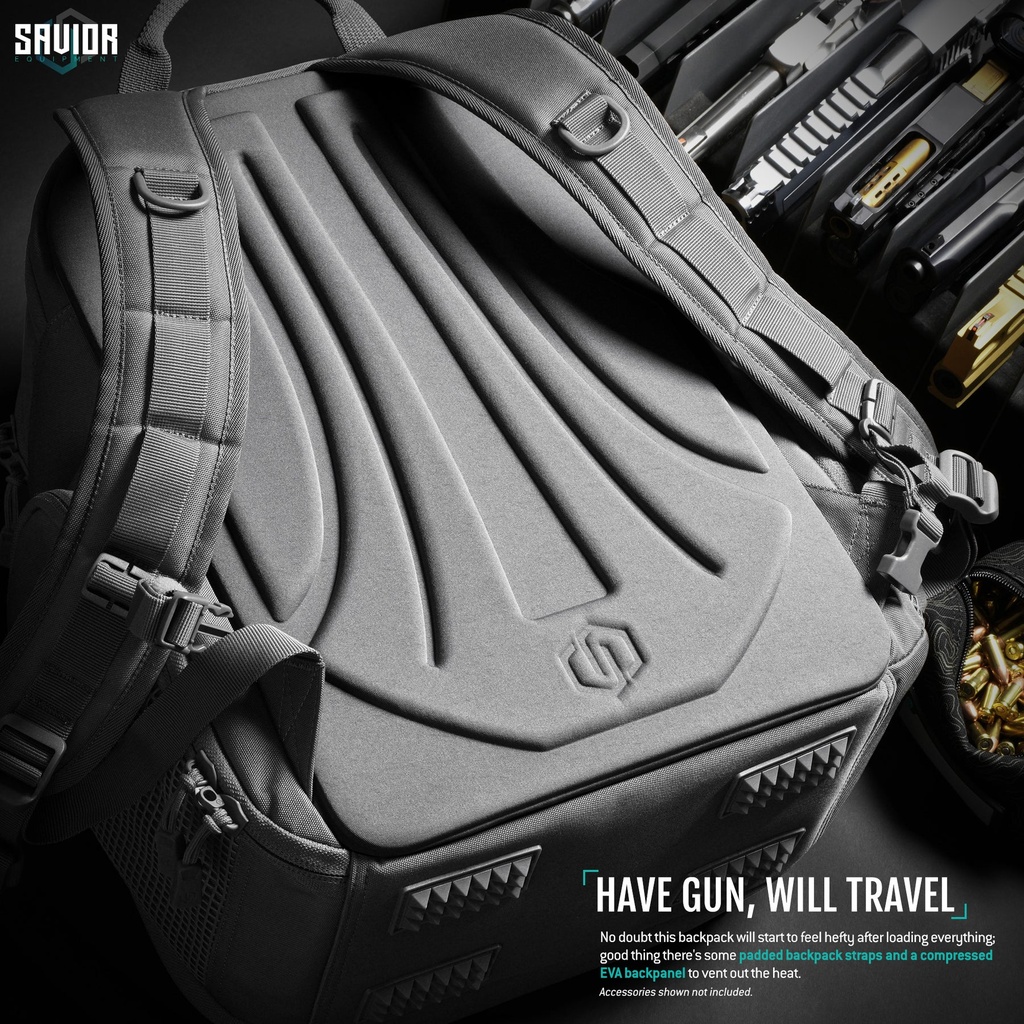 Savior Compact S.E.M.A Pistol Backpack - Obsidian Black