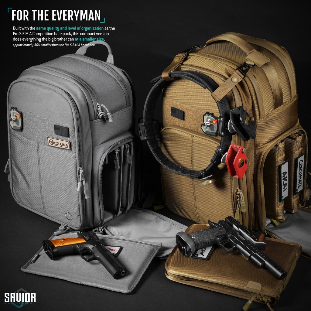 Savior Compact S.E.M.A Pistol Backpack - SW Gray