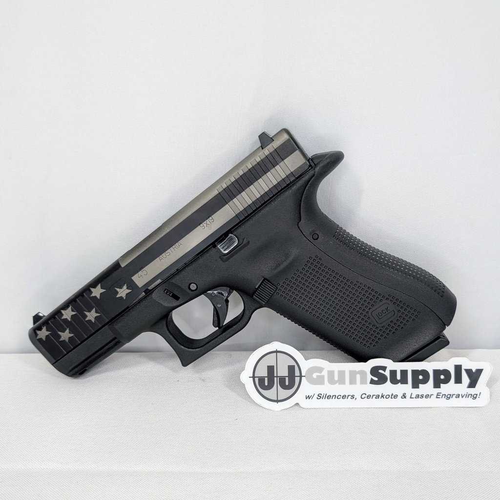 **USED** Glock 45 w/American Flag Cerakote Slide