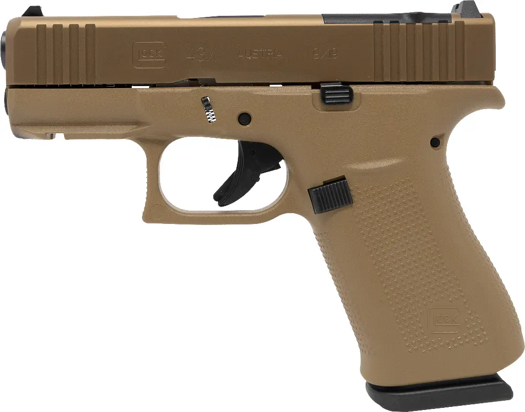 Glock 43X MOS Subcompact 9mm - Coyote