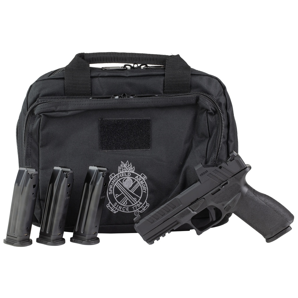 Springfield Armory Echelon 4.5" 9mm Gear Up Package - Viridian Green Dot & 5 15 rd Magazines