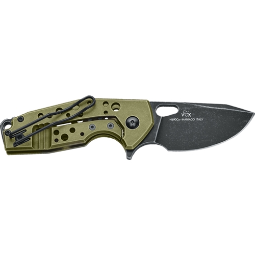 Suru Aluminum OD Green Folding Knife