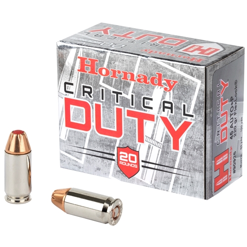 Hornady .45acp +P Critical Duty 220gr FlexLock