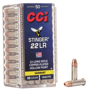 CCI Stinger .22LR 32gr CPHP