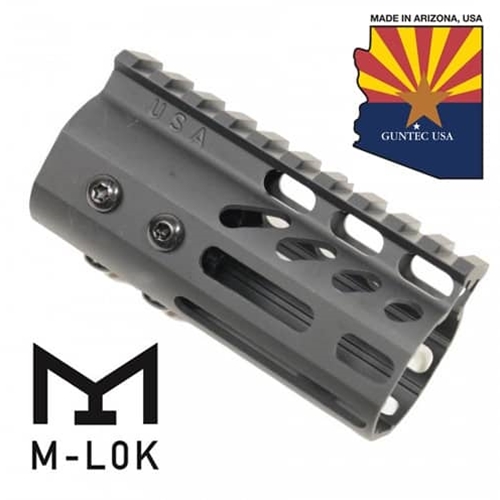 Guntec 4" Ultra Lightweight M-Lok Handguard