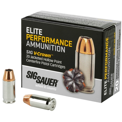 Sig Elite V-Crown .380acp 90gr JHP