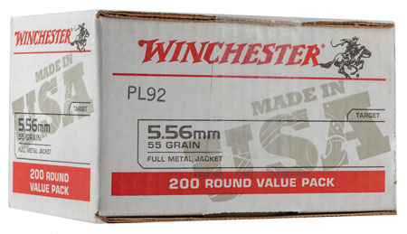 Winchester M193 5.56 55gr FMJ, 200 Round Box