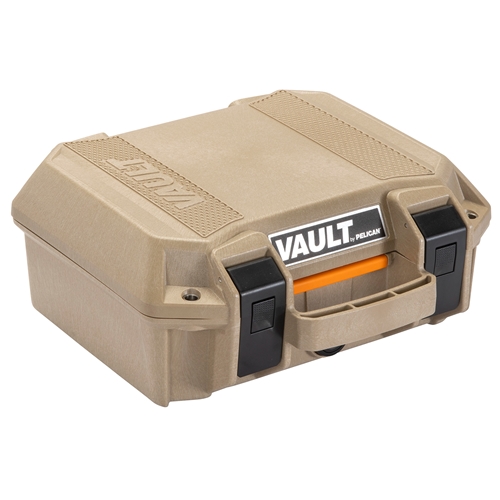 Pelican Vault V100 Small Pistol Case - Tan