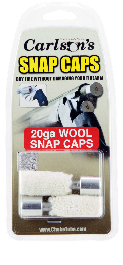 Carlsons 20 Gauge Wool & Aluminum Snap Caps, 2 Pack