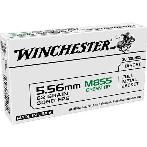 Winchester M855 Green Tip  5.56mm 62gr LAP