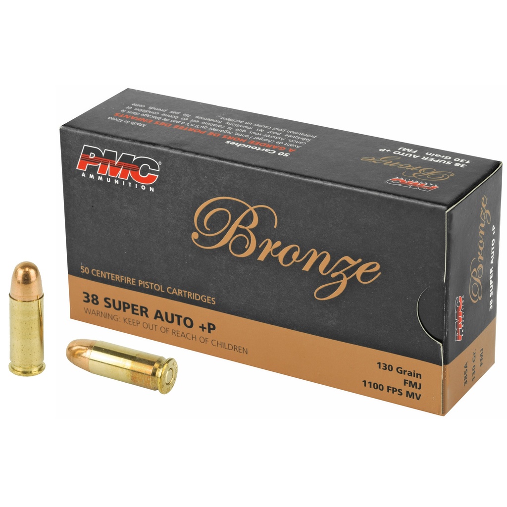 PMC Bronze .38 Super Auto +P 130gr FMJ