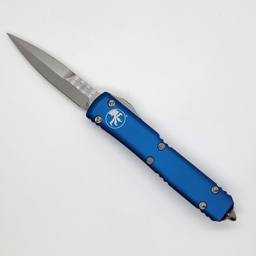 Microtech Ultratech D/E Bayonet Grind - Blue Handle