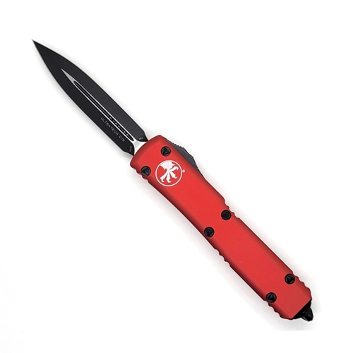 Microtech Ultratech D/E Black Standard - Red Handle