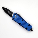 Microtech Mini Troodon D/E Black Standard - Blue Handle