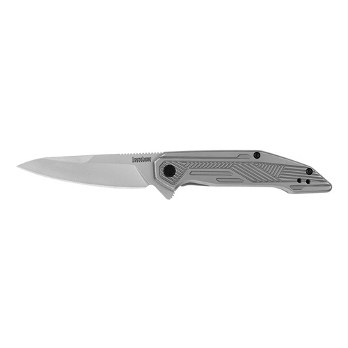 Kershaw Terran 3.125" Silver Drop Point Assited Open