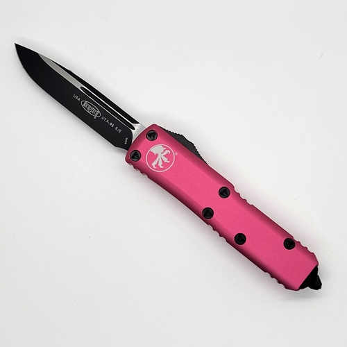 Microtech UTX-85 S/E Black Standard - Pink Handle