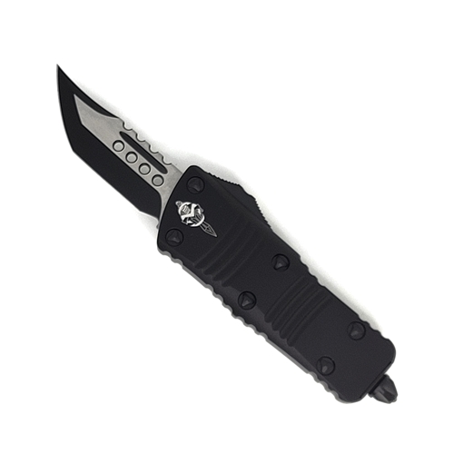 Microtech Mini Troodon Signature Series Hellhound Tactical Standard - Black