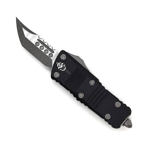 Microtech Mini Troodon Signature Series Hellhound Apocalyptic Standard - Black