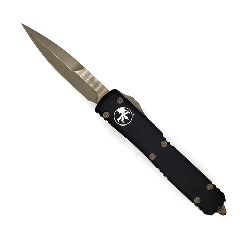 Microtech Ultratech Bayonet Bronzed Standard - Black Handle