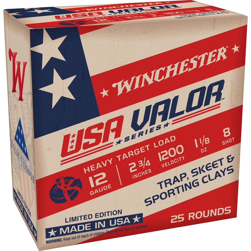 Winchester USA Valor 12 Gauge #8 2.75" Target Load