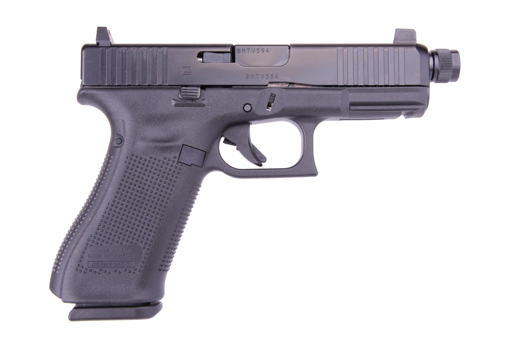 Glock 45 Threaded Barrel 9mm w/Suppressor Sights