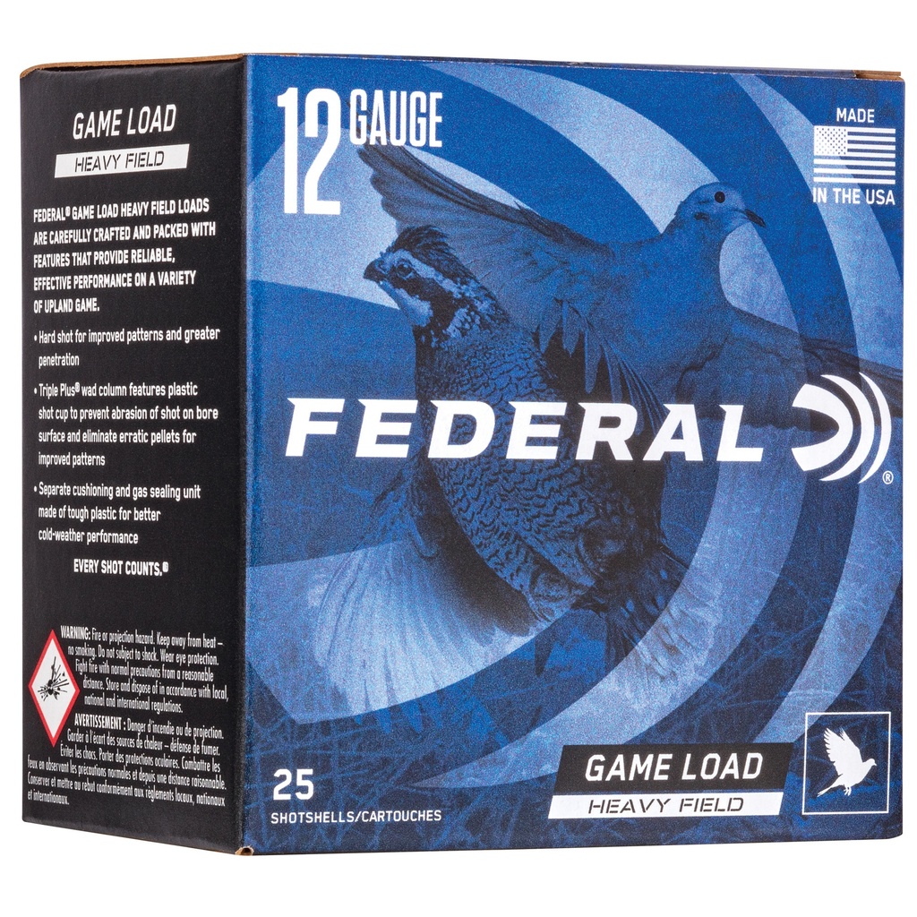 Federal 12 Gauge Game Load Heavy Field 2.75"