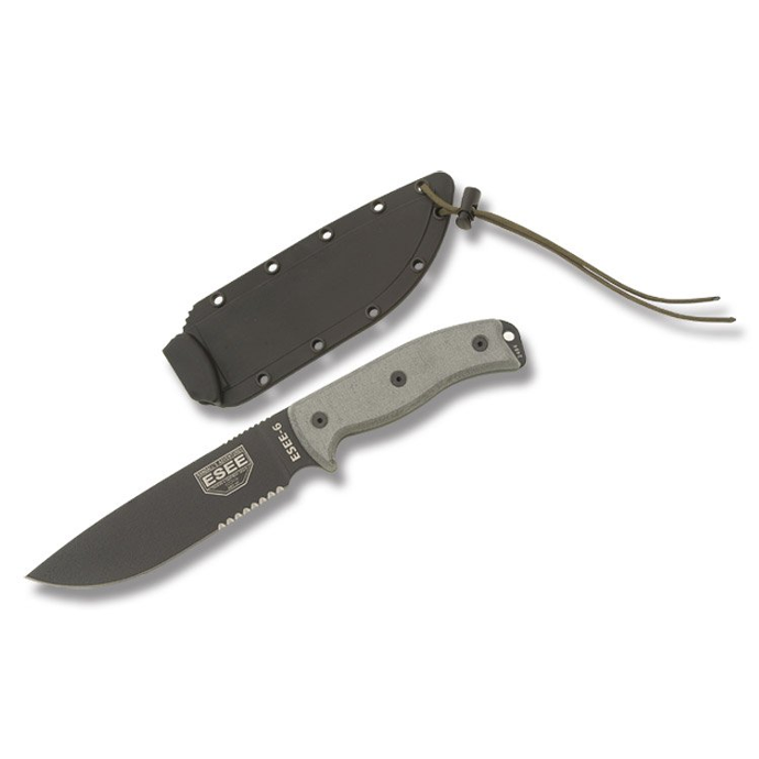 ESEE Knives Model 6 Serrated Fixed Blade