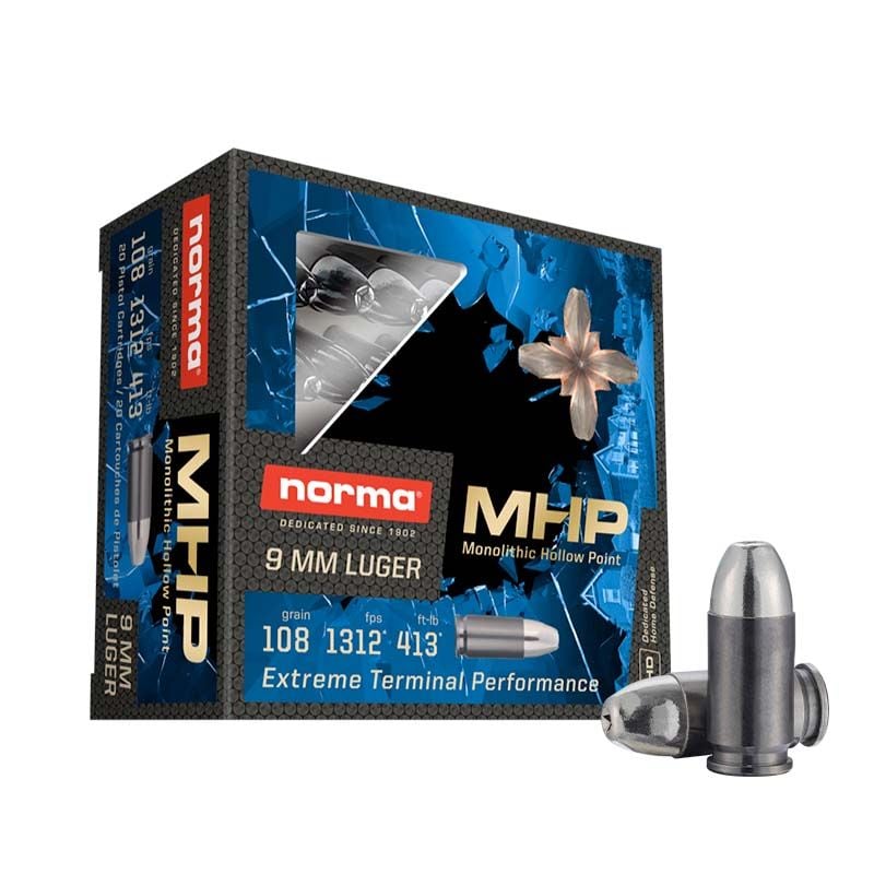 Norma 9MM 108gr MHP 20rds