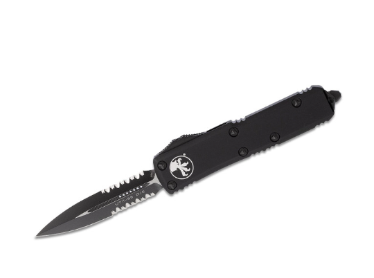 Microtech UTX-85 D/E Tactical Partial Serration- Black