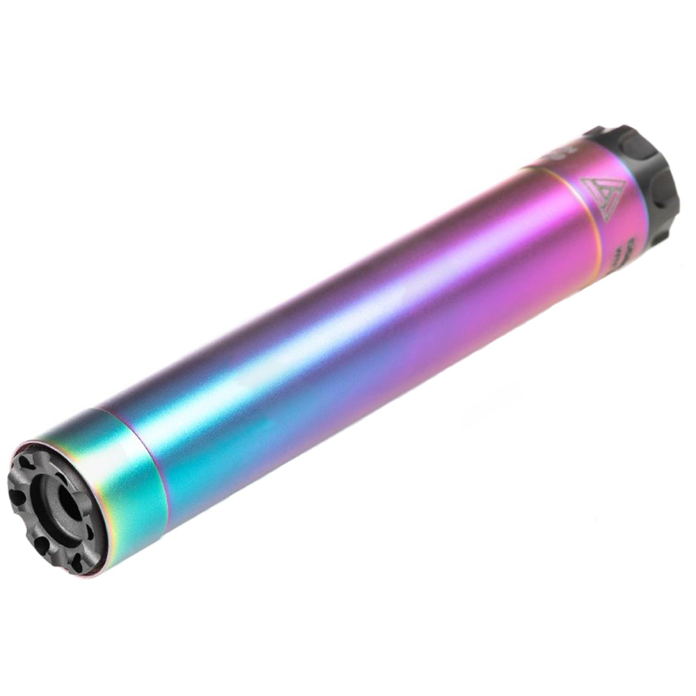 CGS Suppressors Hydra SS Rimfire Suppressor Rainbow PVD