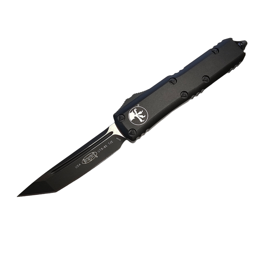 Microtech UTX-85 T/E Tanto - Black Handle and Blade