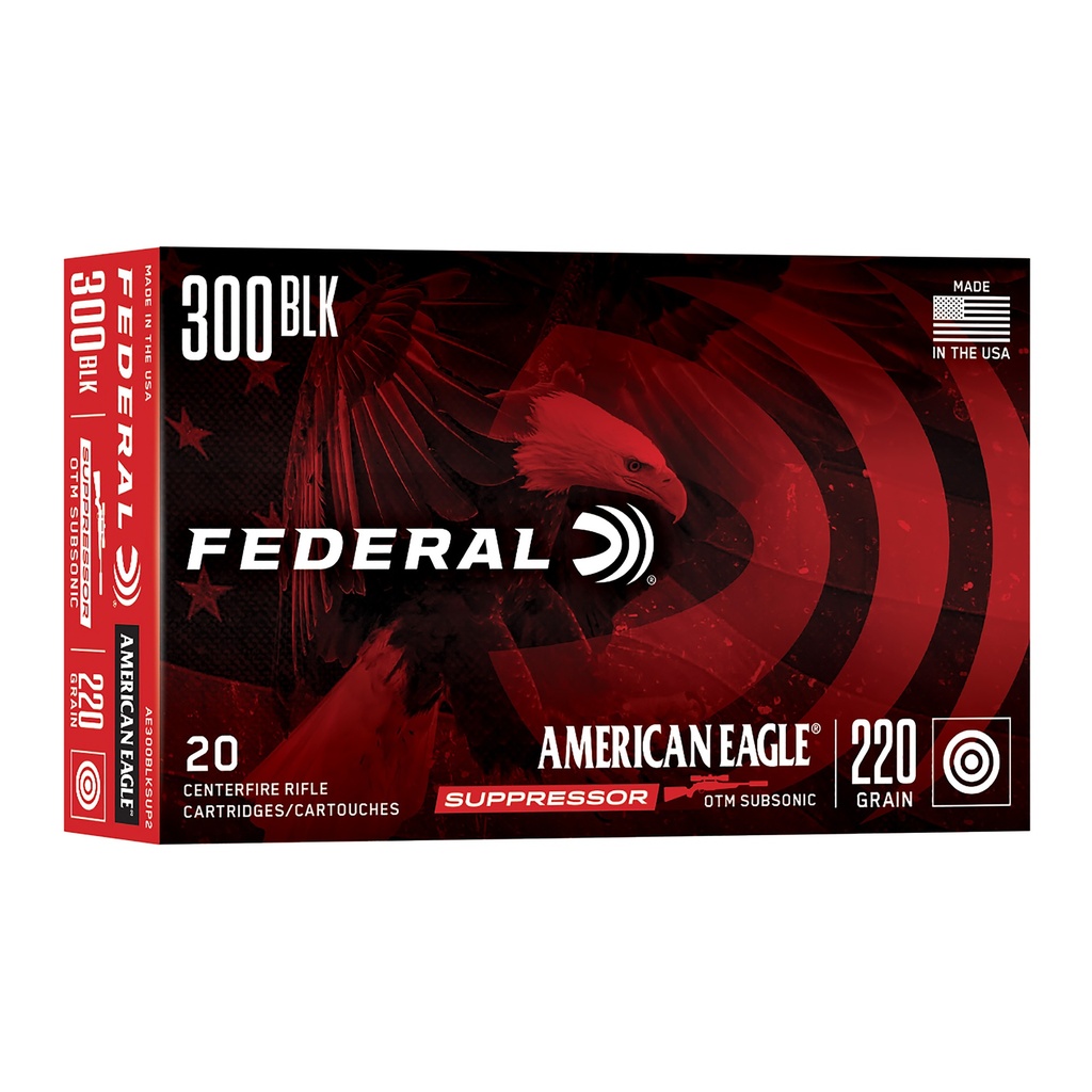 Federal American Eagle .300 Blackout 220gr Subsonic - OTM