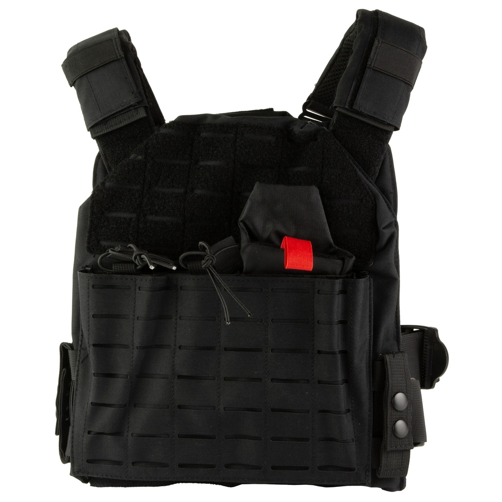 NcStar Lase Cut Plate Carrier - Black Size Med-2XL