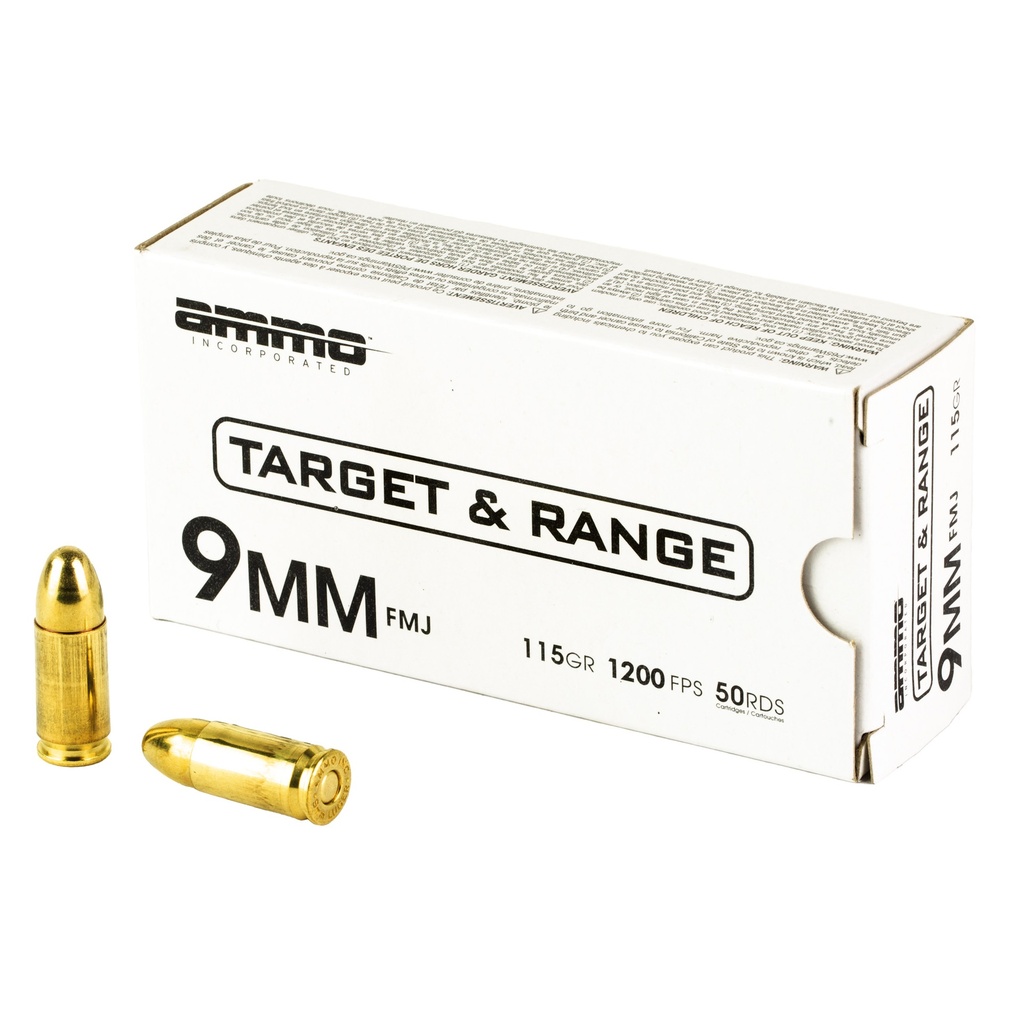 Ammo Inc 9mm 115gr FMJ