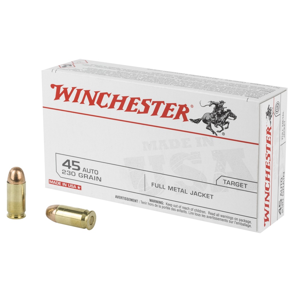 Winchester .45acp 230gr FMJ