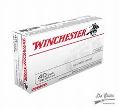 Winchester .40 S&W 165gr FMJ Flat Nose