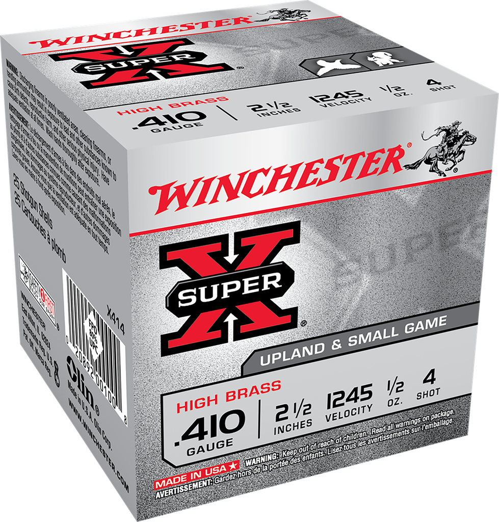 Winchester Super-X .410 #4 High Brass 2.5" Game Load