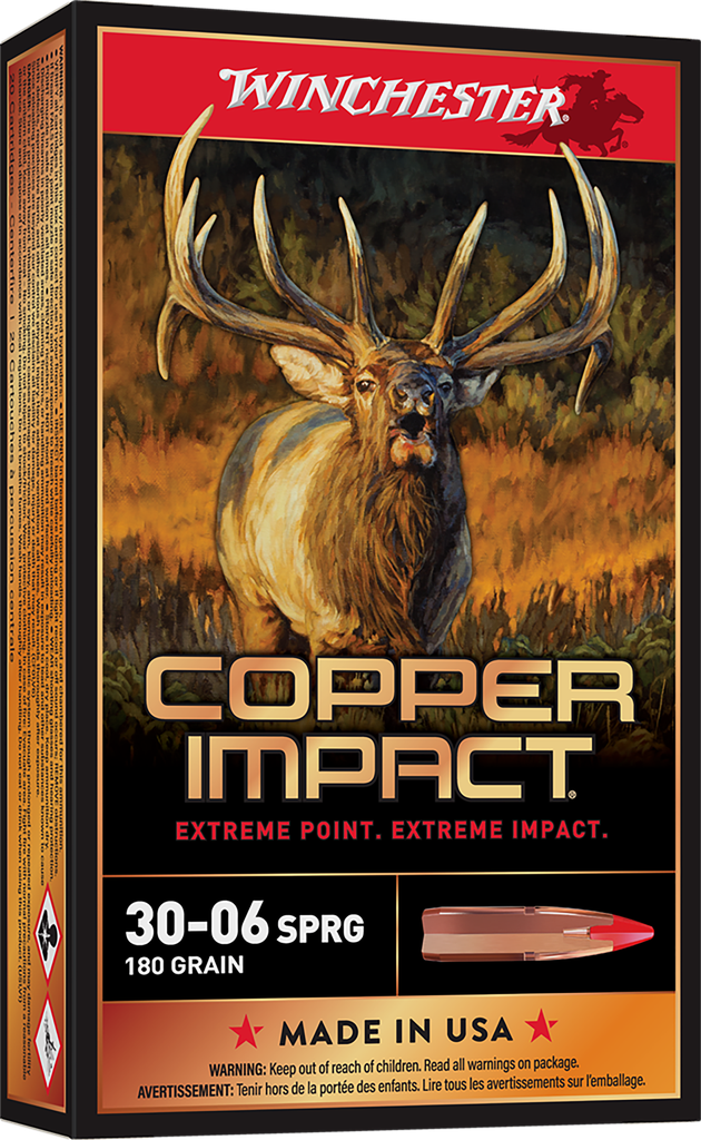 Winchester Copper Impact 30-06 Springfield 180gr Extreme Point Lead Free - 20rds