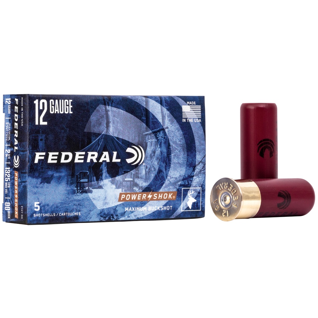 Federal PowerShok 12 Gauge 00 Buck, 2.75"