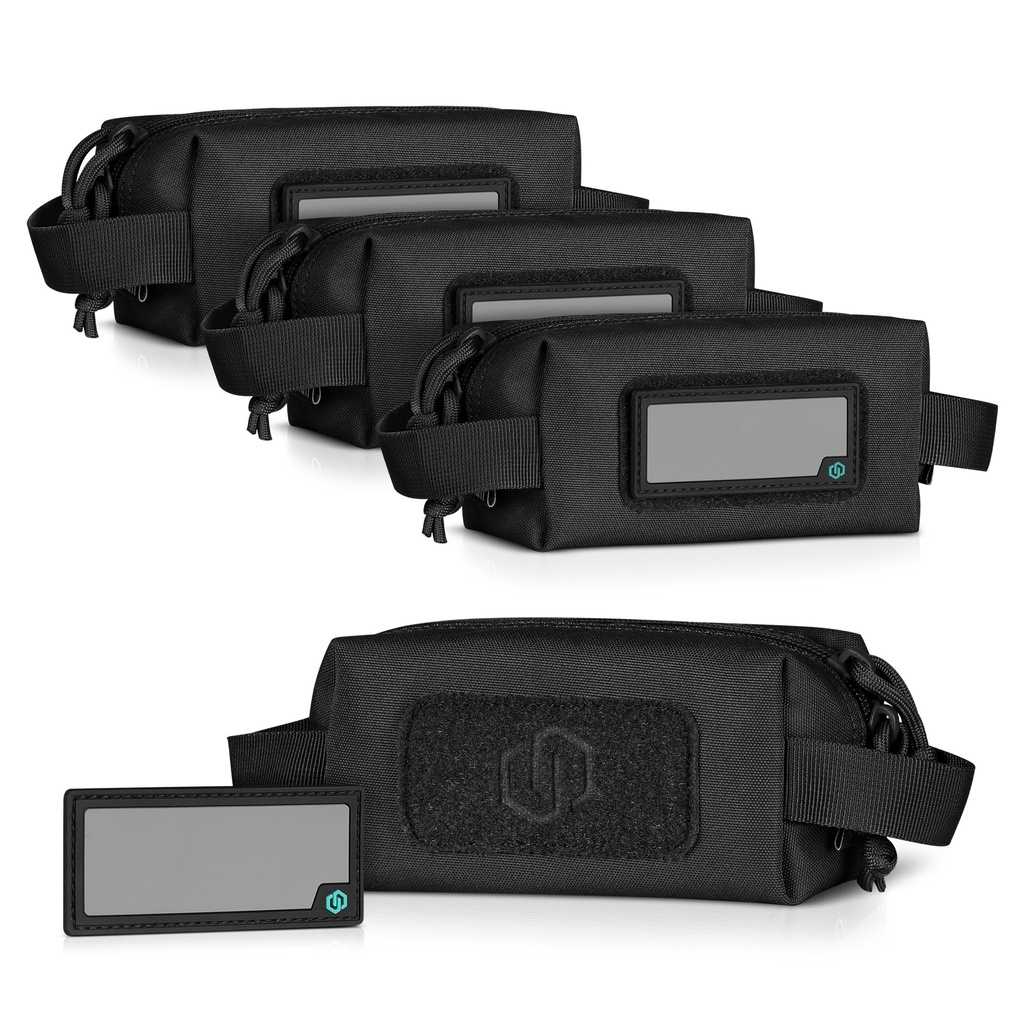 Savior Mini Loose Sac Ammo Bag 4 Pack - Obsidian Black