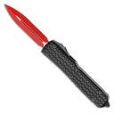 Microtech Ultratech Signature Series D/E Sith Lord Red Standard - Tri-Grip SL