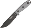 ESEE Model 4 Black Blade Gray Micarta