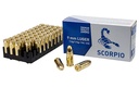 Scorpio 9MM, 115 Grain FMJ 50ct