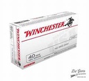 Winchester .40 S&W 165gr FMJ Flat Nose