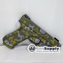 **USED** Glock 45 Camo Cerakote w/Threaded Barrel, Night Nights, Aftermarket Trigger
